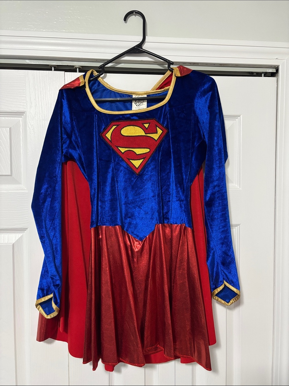 Supergirl Costume Dress with Cape